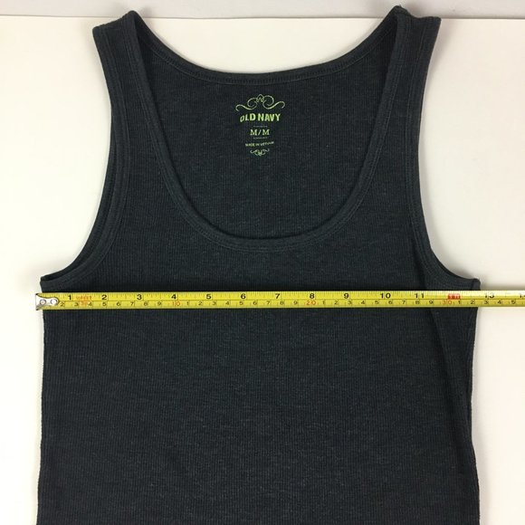 Old Navy Dark Gray Tank Top Medium - Picture 5 of 6